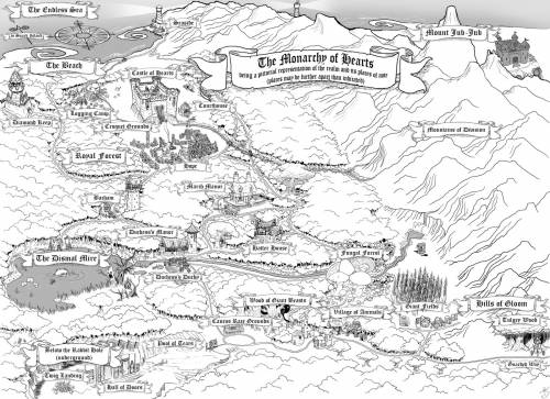 Mappe dei romanzi: Alice nel Paese delle Meraviglie