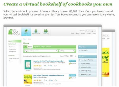 Eat your Books: tutti i libri di cucina, dalla libreria di casa al web 