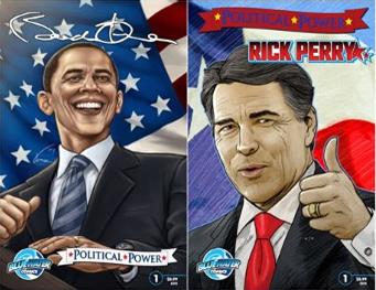 Obama e Perry protagonisti di un comic della BlueWater Productions