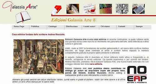 Nasce Edizioni Galassia Arte: nessun contributo per pubblicare