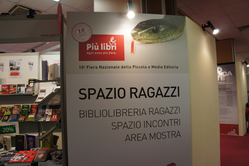 Lo Spazio Ragazzi alla decima edizione di "Più Libri-Più Liberi"