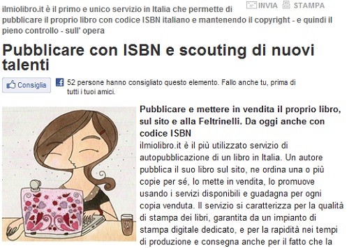 Ilmiolibro.it: autopubblicazione con Isbn