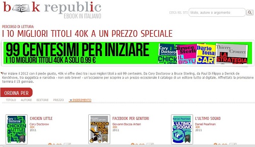 Su BookRepublic ebook della collana 40K a 0,99 euro