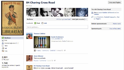 Schermata pagina Fb 84 Charing Cross Road