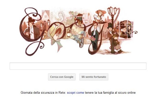 Charles Dickens: doodle di Google per i 200 anni dalla sua nascita