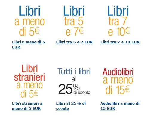 Libri su Amazon: nuove offerte e promozioni