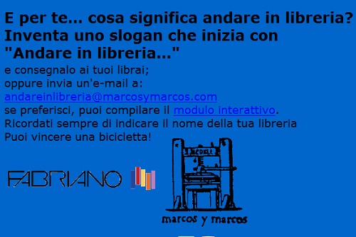 Andare in libreria, il concorso di Marcos Y Marcos