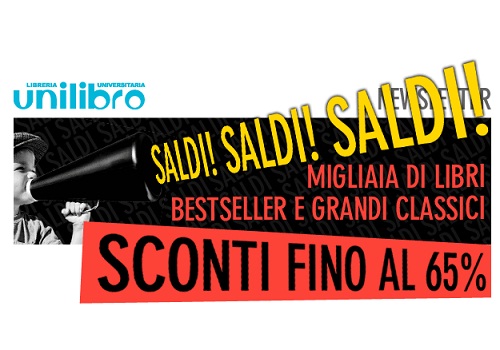 Unilibro: libri scontati al 65%