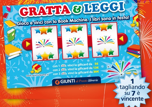 Gratta e Leggi: libri in palio alle librerie Giunti 