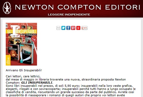 Gli insuperabili: i romanzi low cost di Newton Compton