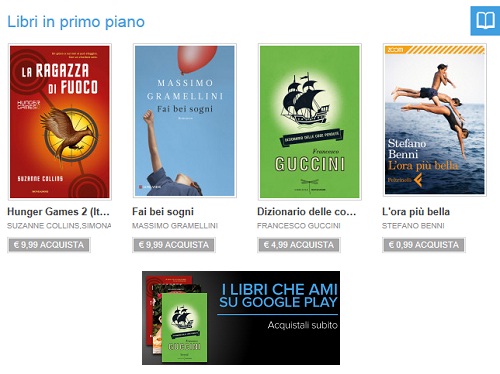 Google Play: da oggi in vendita libri digitali!
