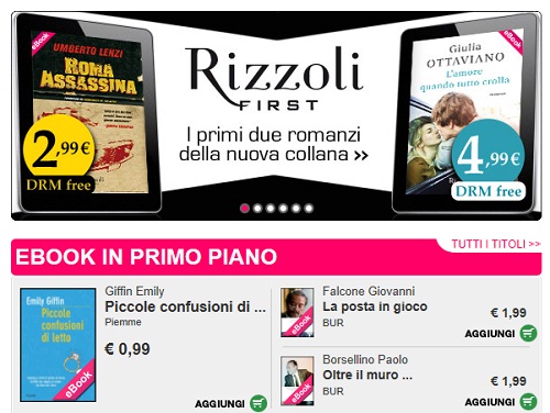 Rizzoli First Libri: nasce la collana digitale