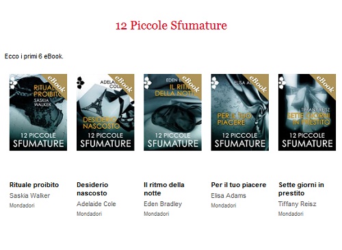 Dodici piccole sfumature, la collana erotica di Mondadori