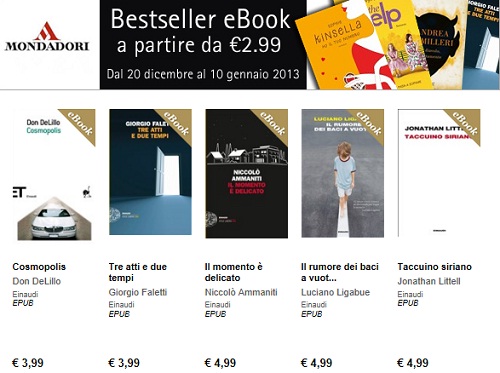 Ebook Bestseller Mondadori da 2,99 euro 