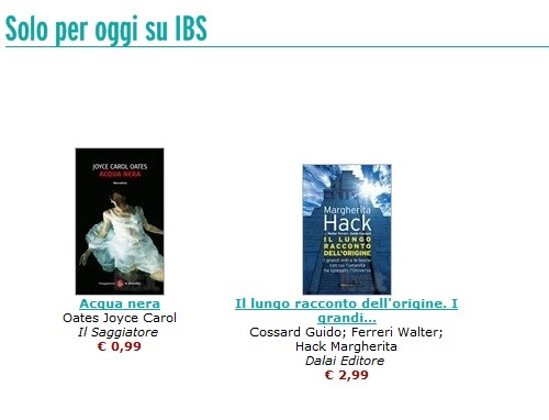 Ebook low cost: solo per oggi Margherita Hack e Joyce Carol Oates