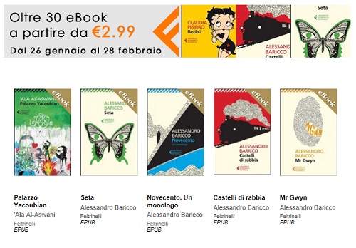 Ebook low cost da 2,99 euro fino al 28 febbraio