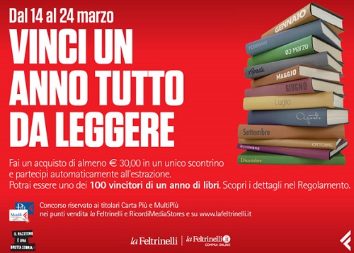 Concorso Feltrinelli Vinci un anno di libri 2013