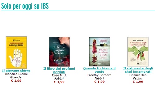 Ebook low cost: quattro romanzi a un prezzo speciale