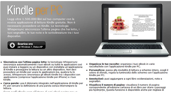 Ebook su pc Amazon, hp