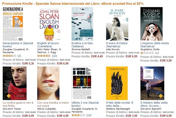 salone libro ebook metà prezzo amazon